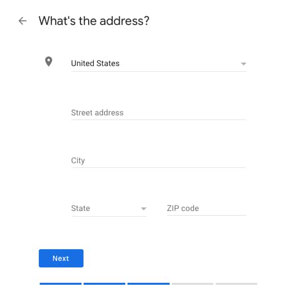 Input Your Business Address in Google My Business